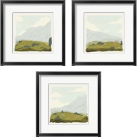 Framed 'Alpine Ascent  3 Piece Framed Art Print Set' border=