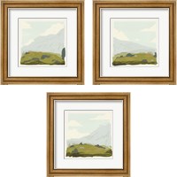 Framed 'Alpine Ascent  3 Piece Framed Art Print Set' border=