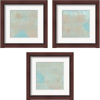 Framed 'Spring Abstract 3 Piece Framed Art Print Set' border=