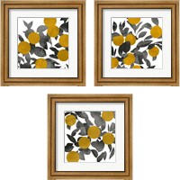 Framed 'Shadow Branch 3 Piece Framed Art Print Set' border=