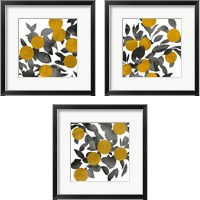 Framed 'Shadow Branch 3 Piece Framed Art Print Set' border=