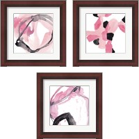 Framed 'Salon Rouge 3 Piece Framed Art Print Set' border=