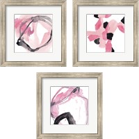 Framed 'Salon Rouge 3 Piece Framed Art Print Set' border=