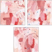 Framed 'Pink Sky 3 Piece Art Print Set' border=