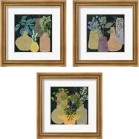 Framed 'Decorative Vases 3 Piece Framed Art Print Set' border=