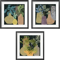 Framed 'Decorative Vases 3 Piece Framed Art Print Set' border=