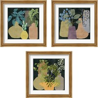 Framed 'Decorative Vases 3 Piece Framed Art Print Set' border=