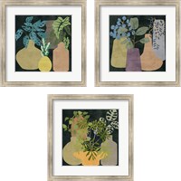 Framed 'Decorative Vases 3 Piece Framed Art Print Set' border=