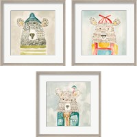 Framed 'Lids Bear 3 Piece Framed Art Print Set' border=