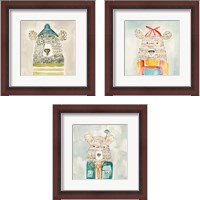 Framed 'Lids Bear 3 Piece Framed Art Print Set' border=