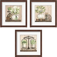 Framed 'Farmhouse Finds 3 Piece Framed Art Print Set' border=