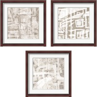 Framed 'Intertwined  3 Piece Framed Art Print Set' border=