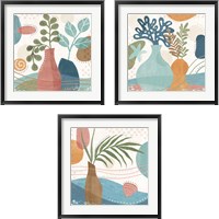 Framed 'Coastal Creations 3 Piece Framed Art Print Set' border=