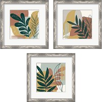 Framed 'Mid Century Modern 3 Piece Framed Art Print Set' border=