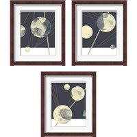 Framed 'Planetary Weights 3 Piece Framed Art Print Set' border=