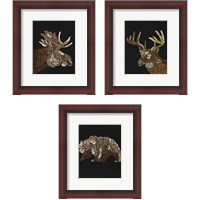 Framed 'Forest Dweller 3 Piece Framed Art Print Set' border=