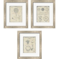 Framed 'Patented Sport 3 Piece Framed Art Print Set' border=