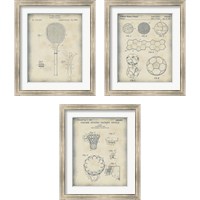 Framed 'Patented Sport 3 Piece Framed Art Print Set' border=