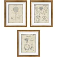 Framed 'Patented Sport 3 Piece Framed Art Print Set' border=