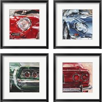 Framed 'Sportscar Collection 4 Piece Framed Art Print Set' border=
