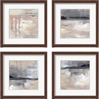 Framed 'Dusk Reflections 4 Piece Framed Art Print Set' border=