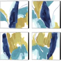 Framed 'Bottleneck 4 Piece Canvas Print Set' border=