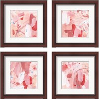 Framed 'Pink Sky 4 Piece Framed Art Print Set' border=