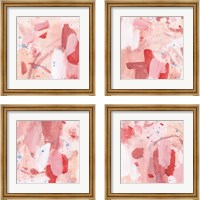 Framed 'Pink Sky 4 Piece Framed Art Print Set' border=