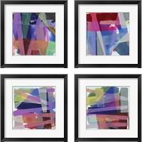 Framed 'Drifter 4 Piece Framed Art Print Set' border=