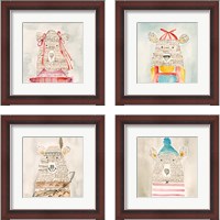 Framed 'Lids Bear 4 Piece Framed Art Print Set' border=