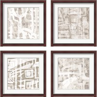 Framed 'Intertwined  4 Piece Framed Art Print Set' border=