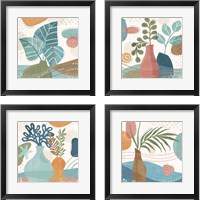 Framed 'Coastal Creations 4 Piece Framed Art Print Set' border=