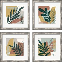 Framed 'Mid Century Modern 4 Piece Framed Art Print Set' border=