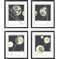 Framed 'Planetary Weights 4 Piece Framed Art Print Set' border=