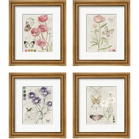 Framed 'Field Notes Florals 4 Piece Framed Art Print Set' border=