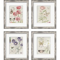 Framed 'Field Notes Florals 4 Piece Framed Art Print Set' border=