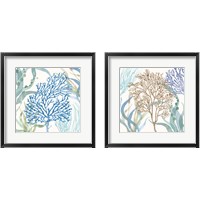 Framed 'Soft Shores 2 Piece Framed Art Print Set' border=