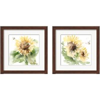 Framed 'Sunflower Meadow 2 Piece Framed Art Print Set' border=