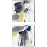 Framed 'Lemon and Indigo 2 Piece Canvas Print Set' border=