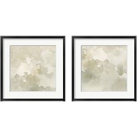 Framed 'Warm Clouds Abstract 2 Piece Framed Art Print Set' border=