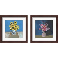 Framed 'Cottage Bouquet 2 Piece Framed Art Print Set' border=