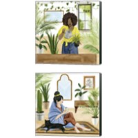 Framed 'Alone Time 2 Piece Canvas Print Set' border=