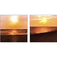 Framed 'Sunset Dreams 2 Piece Art Print Set' border=