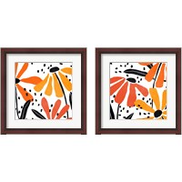 Framed 'Modern Paper Garden 2 Piece Framed Art Print Set' border=