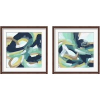 Framed 'Mint Synergy 2 Piece Framed Art Print Set' border=