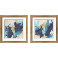 Framed 'Blue Hive 2 Piece Framed Art Print Set' border=