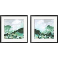 Framed 'Aqua Valley 2 Piece Framed Art Print Set' border=