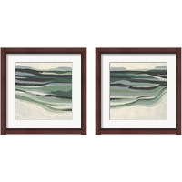 Framed 'Green Mesa 2 Piece Framed Art Print Set' border=