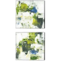 Framed 'Summer Meadow 2 Piece Canvas Print Set' border=