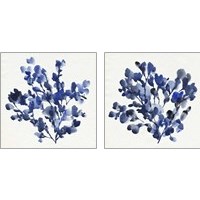 Framed 'Cobalt Blossom 2 Piece Art Print Set' border=